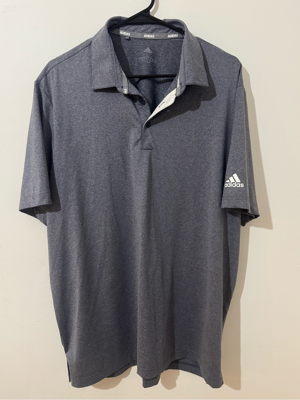 adidas Men's Dark Gray Heather Polo